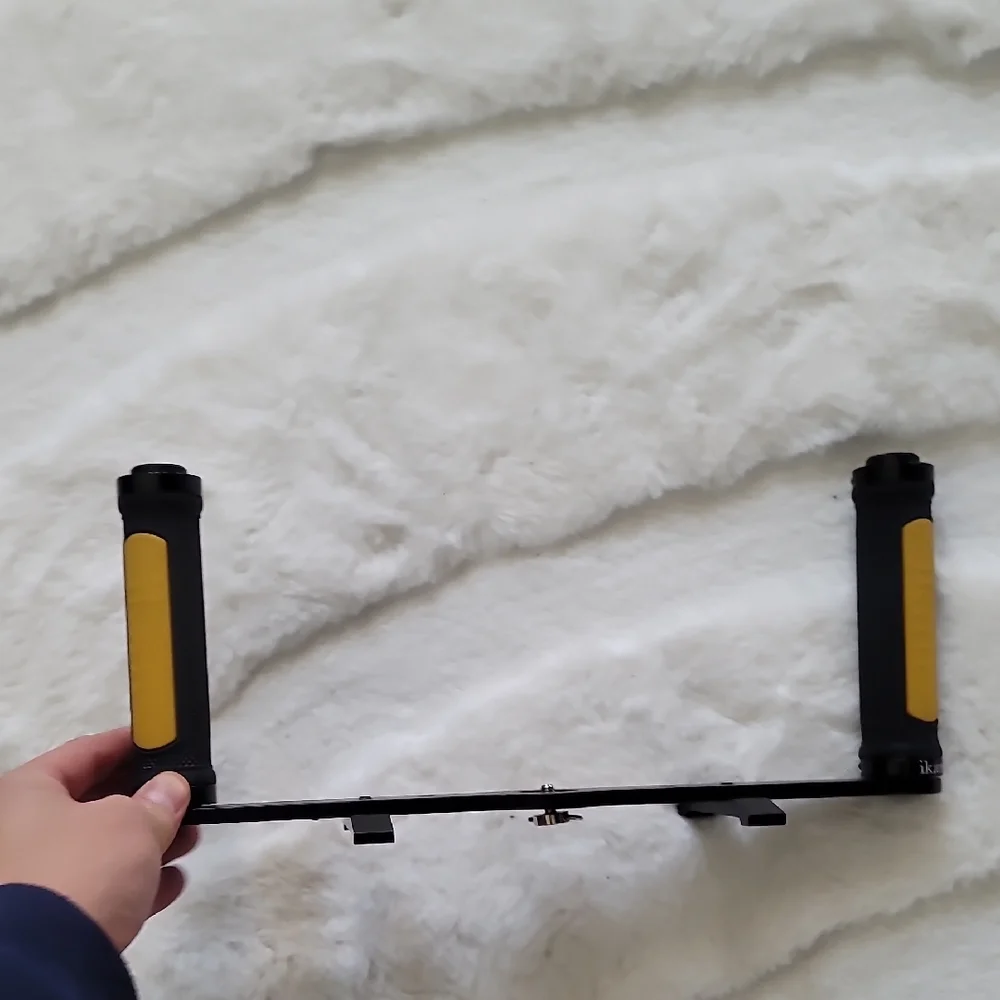 Ikan Black and Yellow Dual Handle Camera Stabilizer